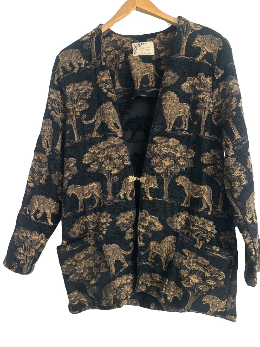 Judy Joannou Designs Tapestry Animals Print Jacket Coat Large